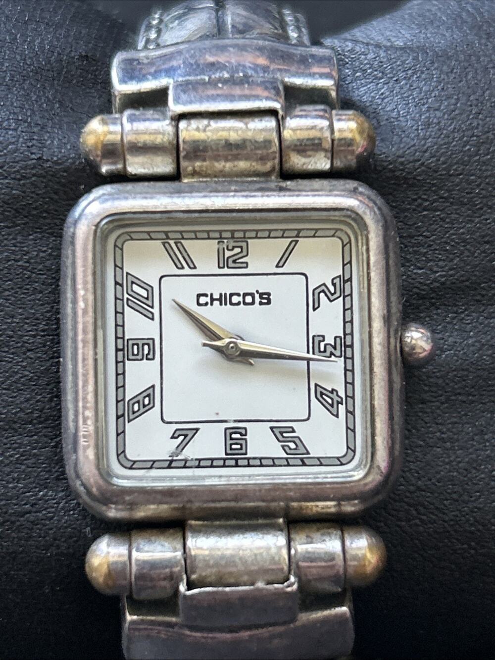 Chicos Silver Tone Women’s Cuff Watch